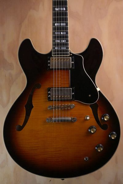 Yamaha SA2200 Sunburst Semi-Hollow Electric Guitar, (Used) - Fair Deal Music