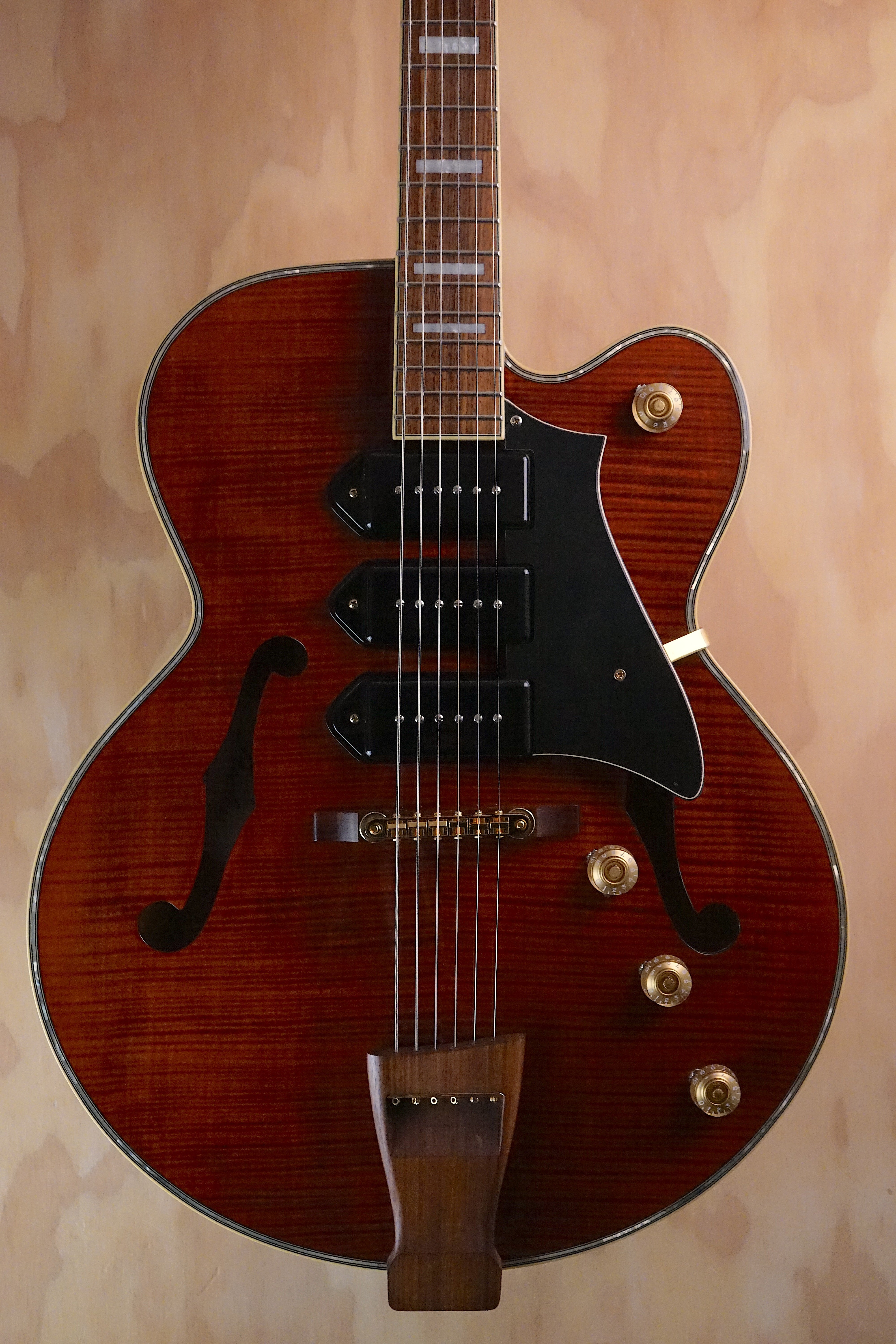 Peerless Wizard Antique Violin Hollow Body Electric Guitar, (Used) - Fair Deal Music