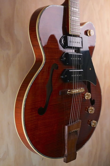 Peerless Wizard Antique Violin Hollow Body Electric Guitar, (Used) - Fair Deal Music
