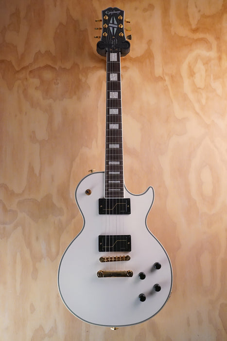 Epiphone Matt Heafy Les Paul Custom Origins Bone White Electric Guitar, (Used, Comm) - Fair Deal Music