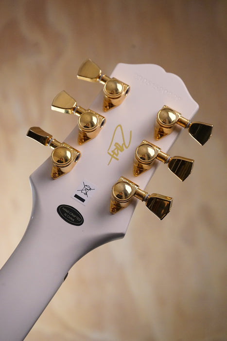 Epiphone Matt Heafy Les Paul Custom Origins Bone White Electric Guitar, (Used, Comm) - Fair Deal Music