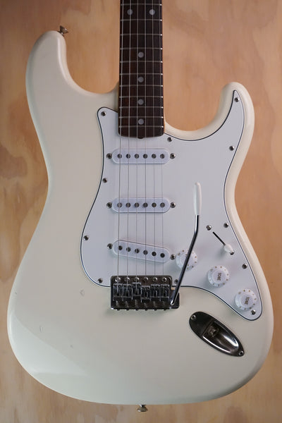 Squier MIJ JV Stratocaster White Electric Guitar, (Used) - Fair Deal Music