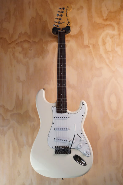 Squier MIJ JV Stratocaster White Electric Guitar, (Used) - Fair Deal Music
