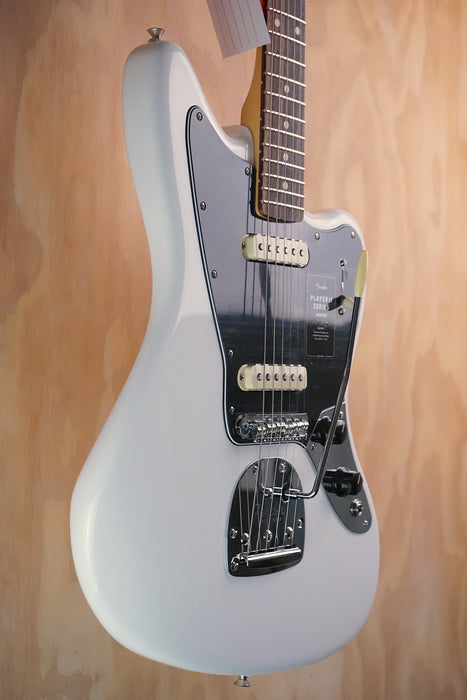 Fender Player II Jaguar Rosewood Fingerboard Polar White Electric Guitar, (Open Box) - Fair Deal Music