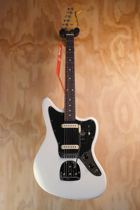 Fender Player II Jaguar Rosewood Fingerboard Polar White Electric Guitar, (Open Box) - Fair Deal Music