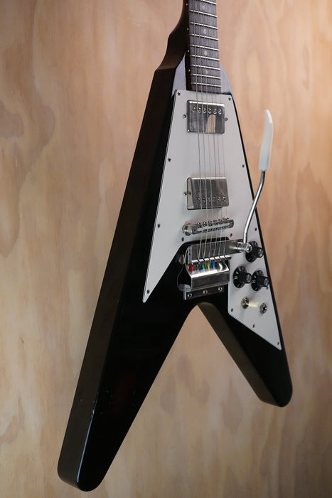 2000 Gibson Flying V Ebony Vibrola Electric Guitar, (Used)