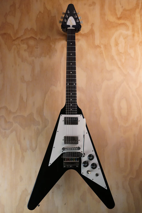 2000 Gibson Flying V Ebony Vibrola Electric Guitar, (Used)