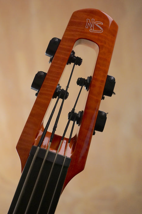 NS Design WAV4 Electric Upright Bass Amberburst Gloss, (Used) - Fair Deal Music