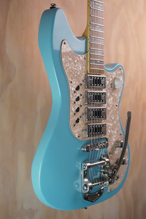 Hutchins Doodlebug Limited Edition Guitar Light Blue Electric Guitar, (Used) - Fair Deal Music