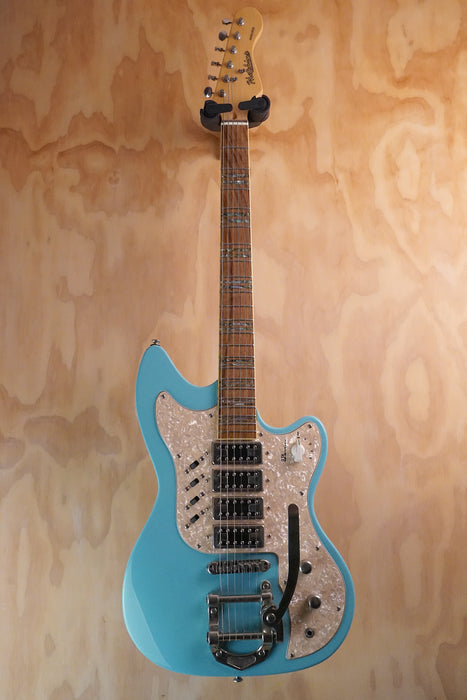 Hutchins Doodlebug Limited Edition Guitar Light Blue Electric Guitar, (Used) - Fair Deal Music
