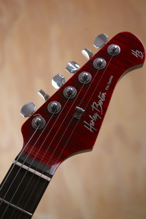 Harley Benton Fusion-III HSH Trans Flamed Cherry Electric Guitar, (Used) - Fair Deal Music