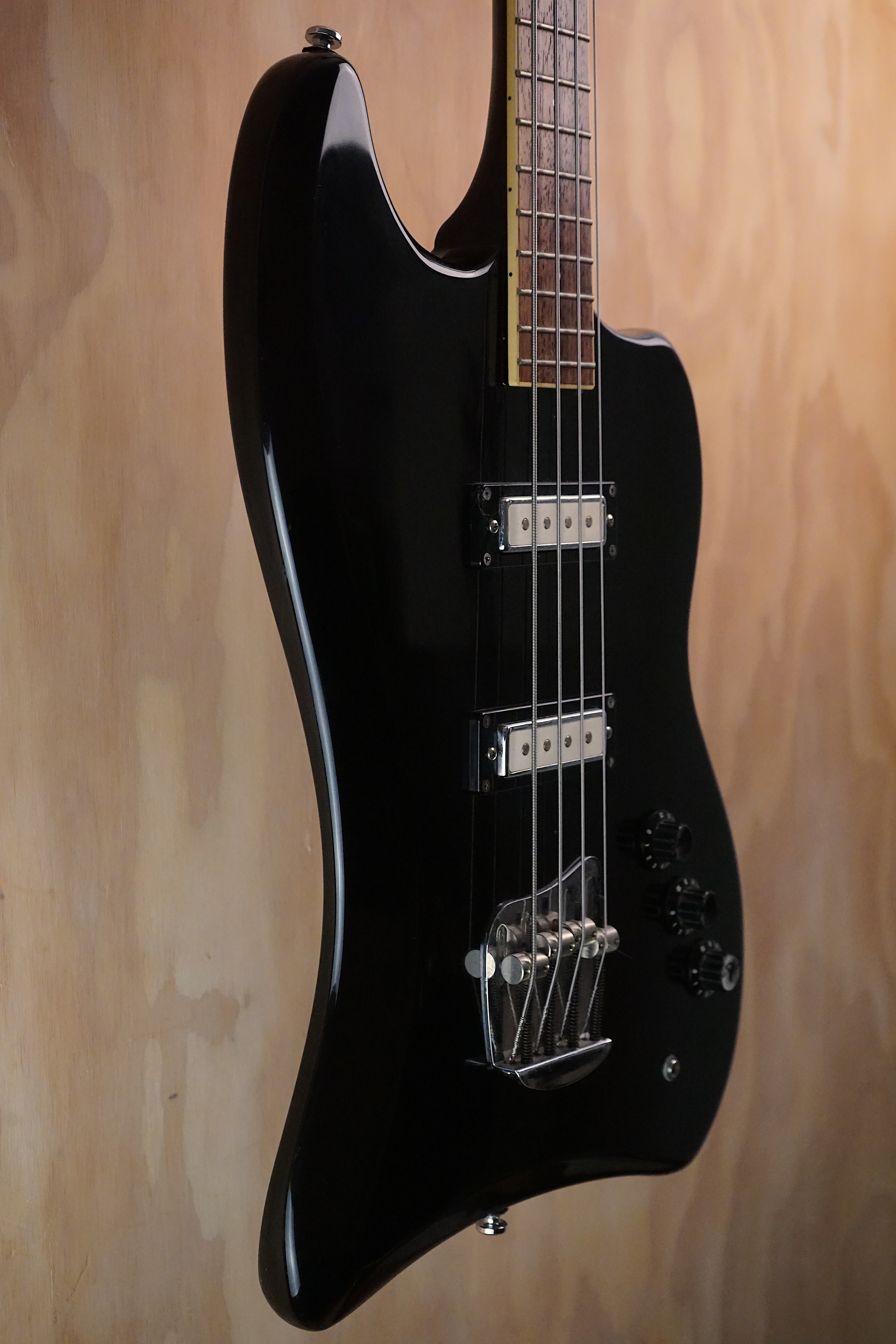 DeArmond Jet Star Bass Black Electric Bass Guitar, (Used) - Fair Deal Music