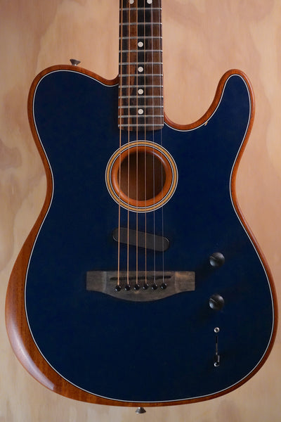 Fender American Acoustasonic Telecaster Steel Blue Electro-Acoustic Guitar, (Used) - Fair Deal Music