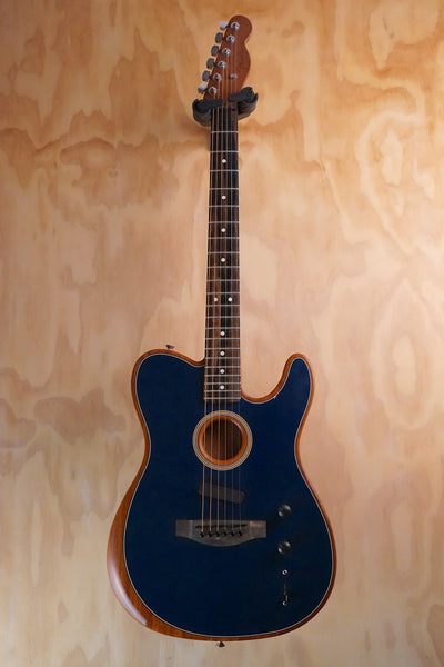 Fender American Acoustasonic Telecaster Steel Blue Electro-Acoustic Guitar, (Used) - Fair Deal Music