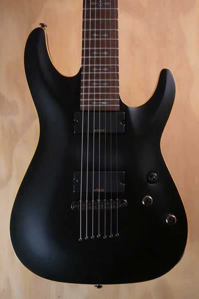 Schecter Demon-7 Electric Guitar Aged Black Satin B-Stock - Fair Deal Music