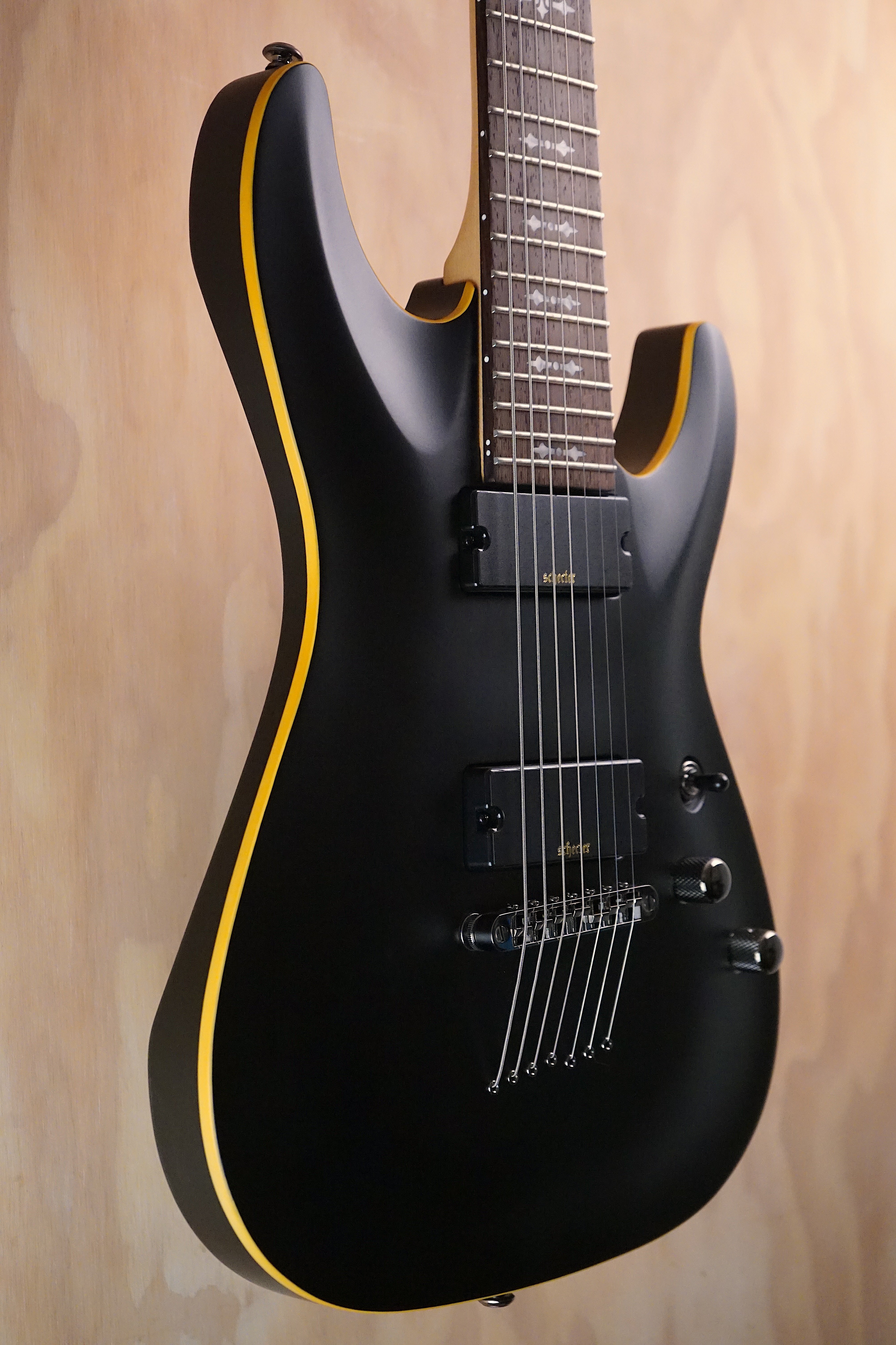 Schecter Demon-7 Electric Guitar Aged Black Satin B-Stock - Fair Deal Music