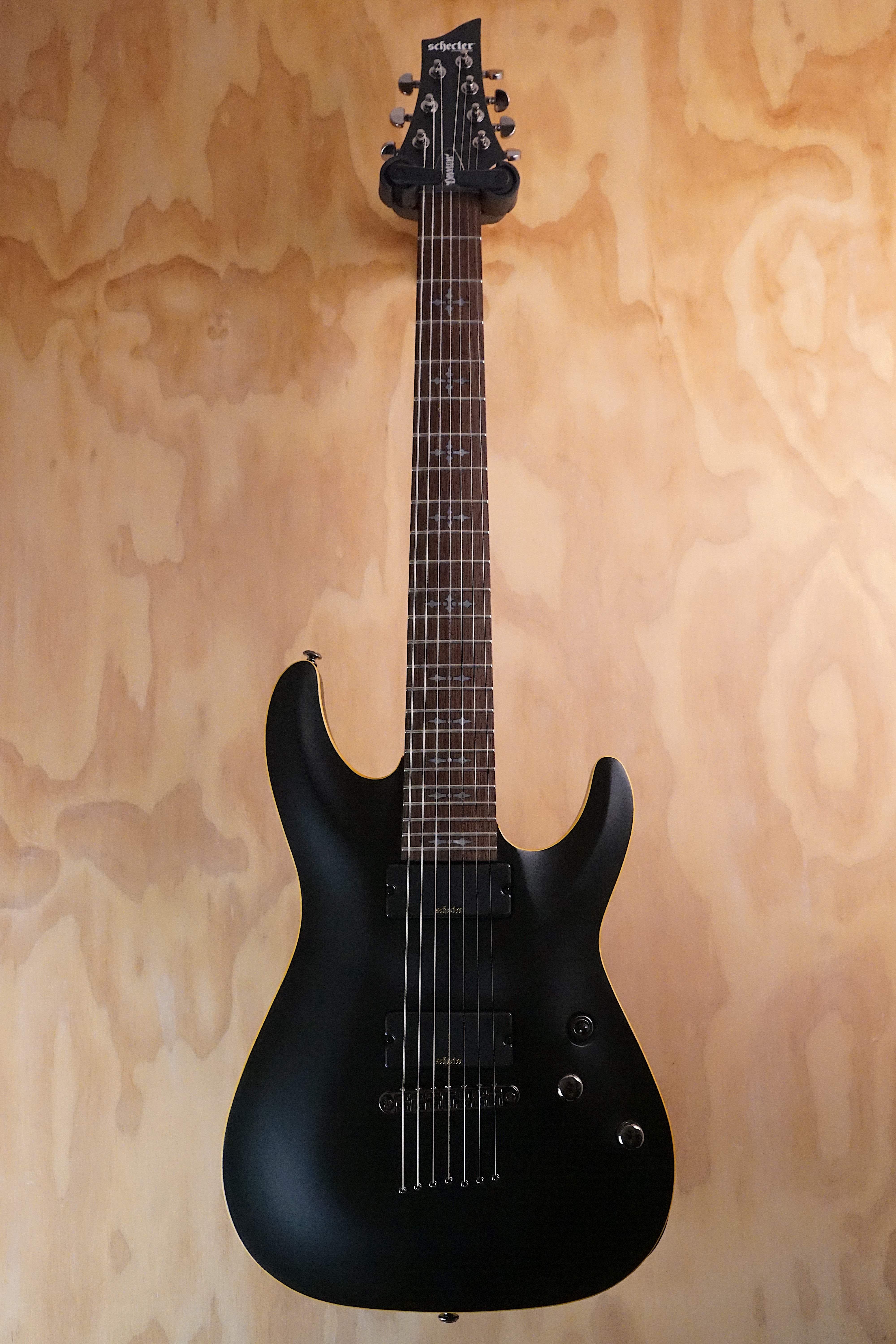Schecter Demon-7 Electric Guitar Aged Black Satin B-Stock - Fair Deal Music