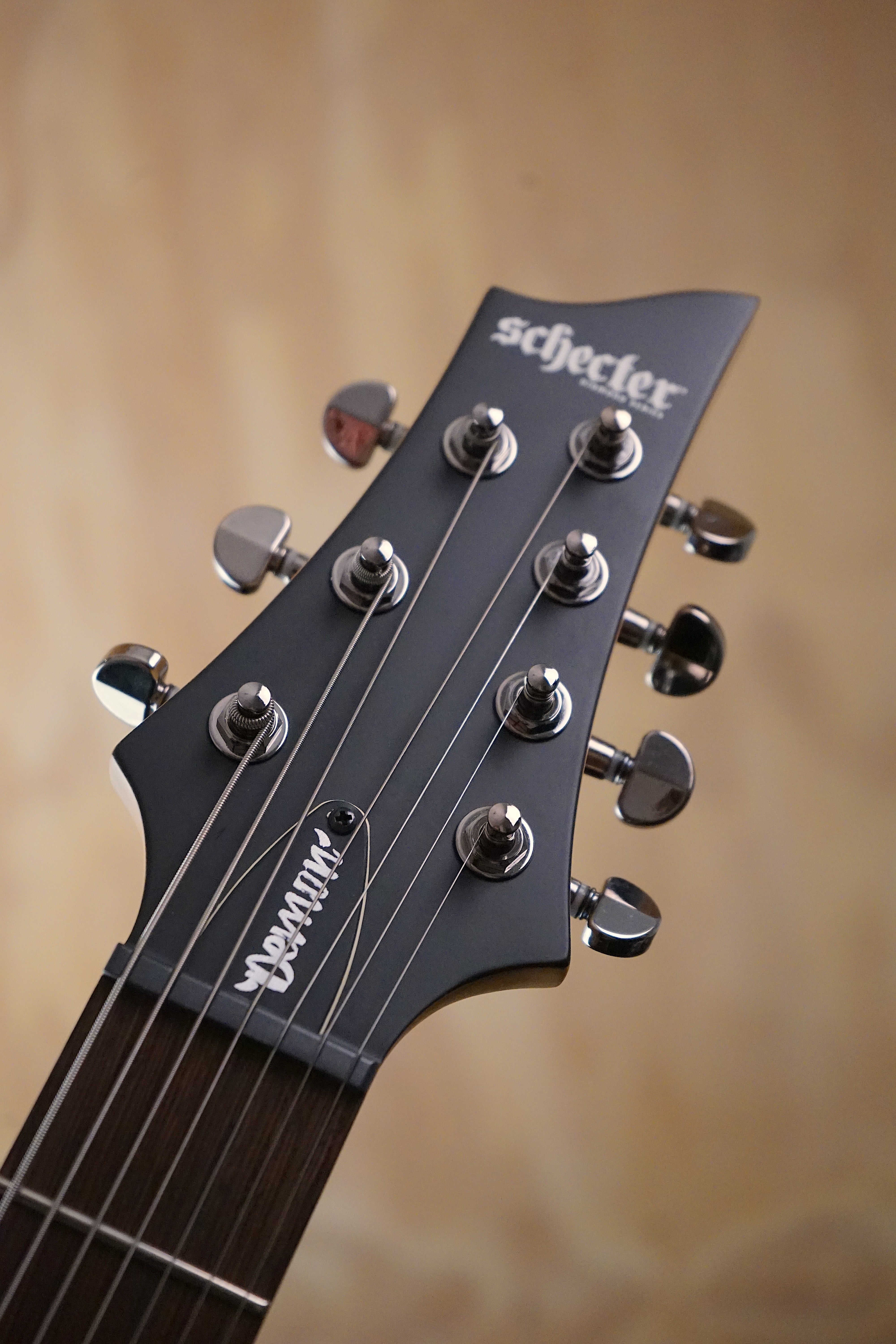 Schecter Demon-7 Electric Guitar Aged Black Satin B-Stock - Fair Deal Music