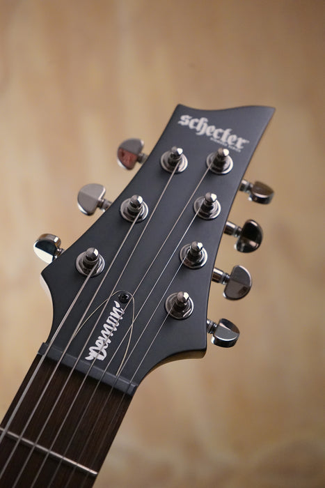 Schecter Demon-7 Electric Guitar Aged Black Satin B-Stock - Fair Deal Music