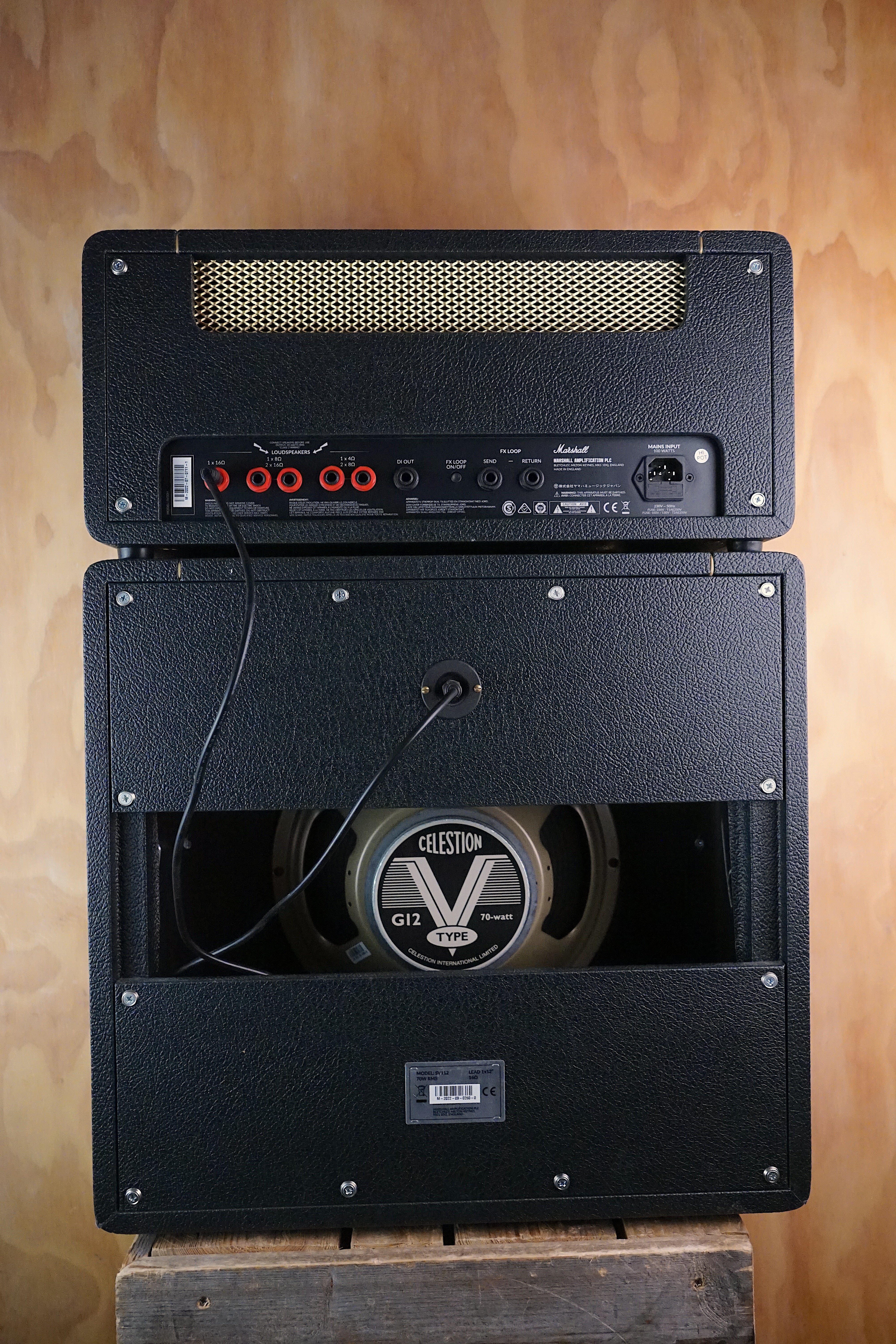 Marshall SV20H Studio Vintage Valve Head with SV112 1x12 Cabinet, (Used) - Fair Deal Music