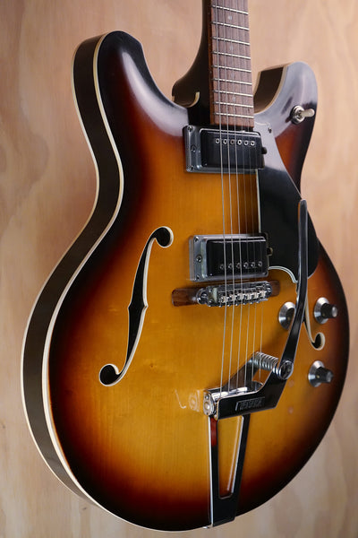 1968 Yamaha SA30T Sunburst Vintage Semi-Hollow Electric Guitar, (Used) - Fair Deal Music