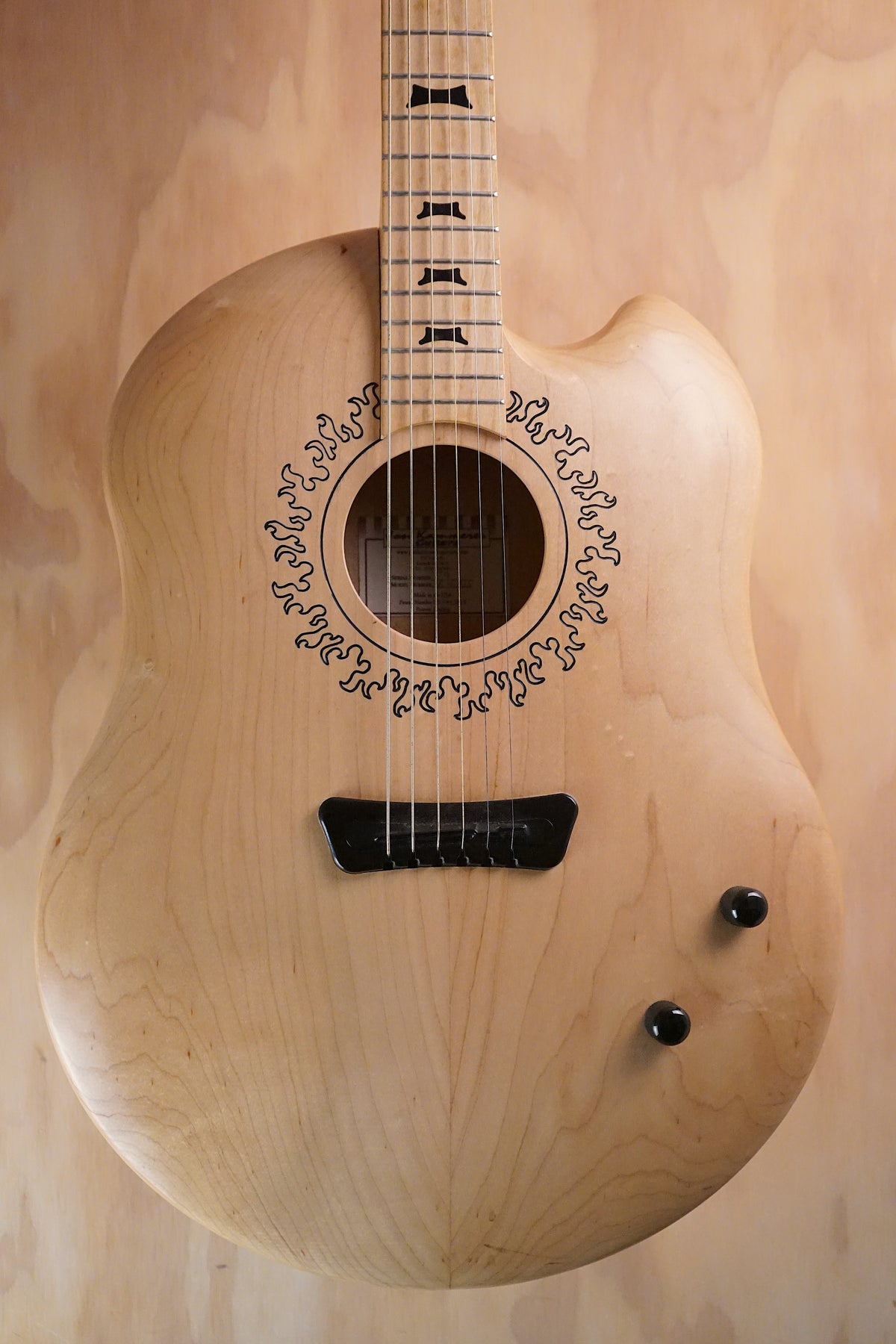 Jon Kammerer 6-ENS Maple Electro-Acoustic Guitar, (Used) - Fair Deal Music