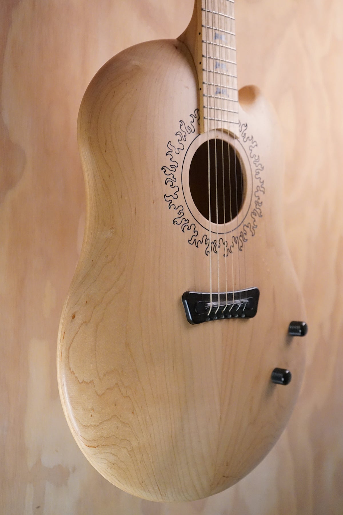 Jon Kammerer 6-ENS Maple Electro-Acoustic Guitar, (Used) - Fair Deal Music