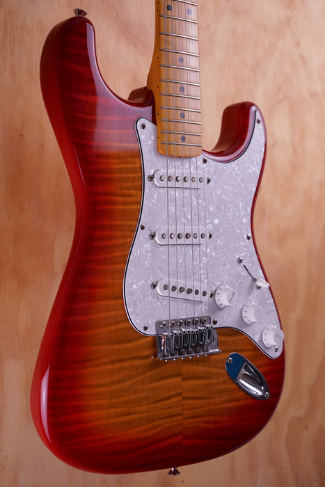 Fender ST-57 Foto Flame Stratocaster, MIJ, Cherry Burst, (Used) - Fair Deal Music