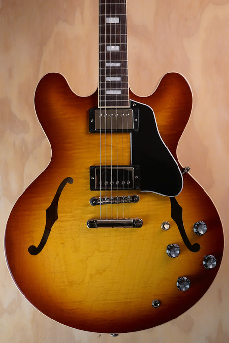 Gibson ES-335 Figured Iced Tea Semi-Hollow Electric Guitar, (Used)
