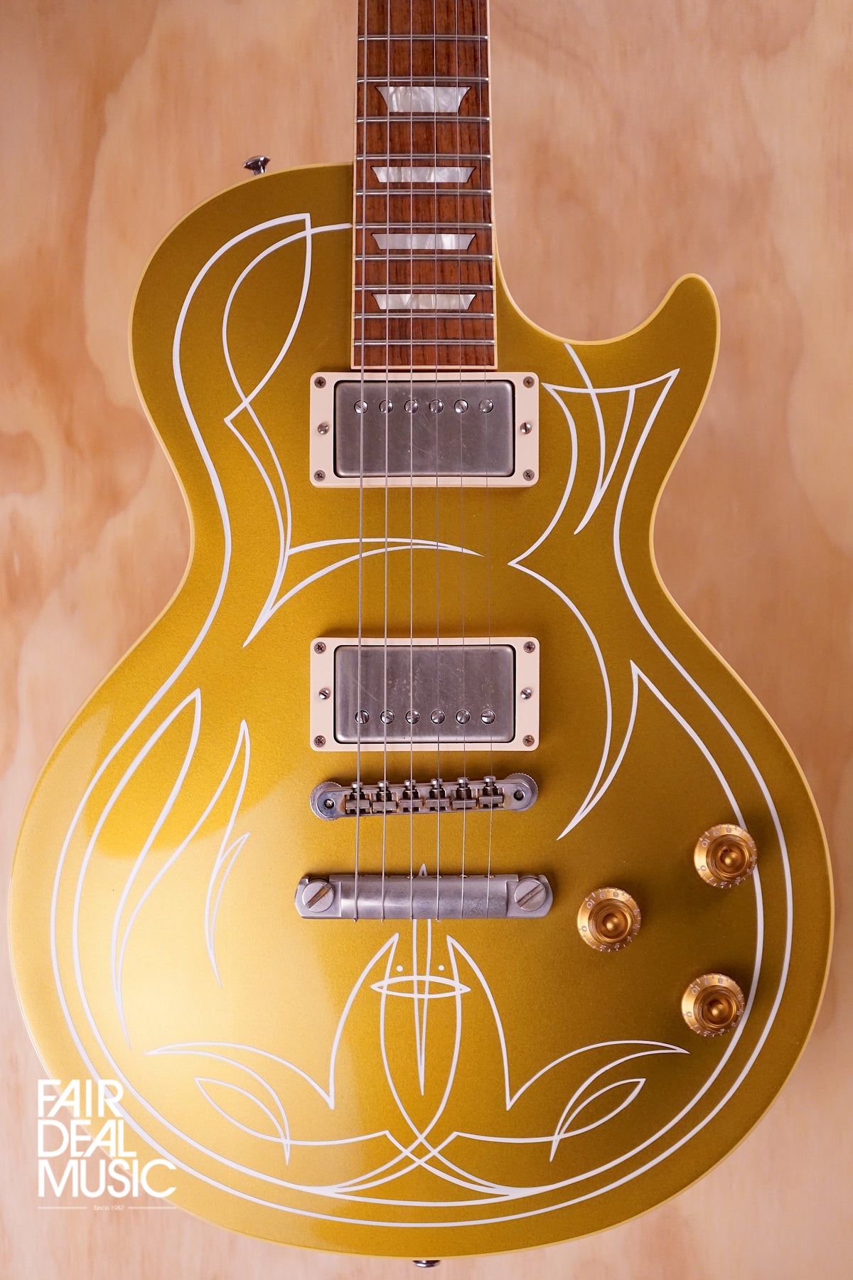 Gibson Custom Shop Les Paul '57 Billy F Gibbons Pinstripe Goldtop, (Us ...
