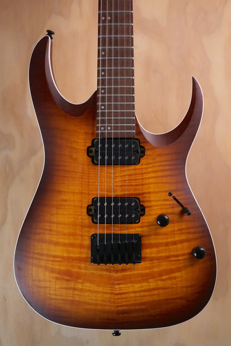 Ibanez RGA42FM Dragon Eye Burst Flat Electric Guitar, (Used)