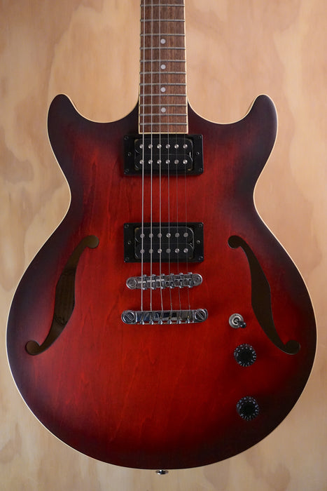 Ibanez AM53 SRF Sunburst Red Flat Semi-Hollow Electric Guitar, (Used)