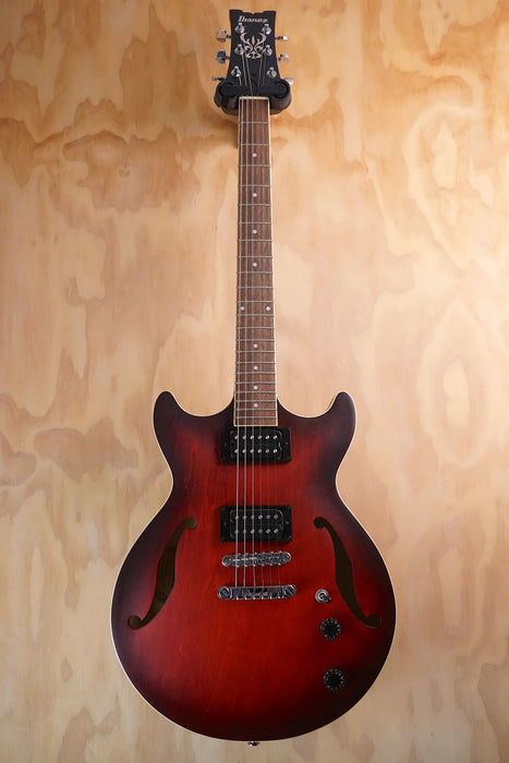 Ibanez AM53 SRF Sunburst Red Flat Semi-Hollow Electric Guitar, (Used)