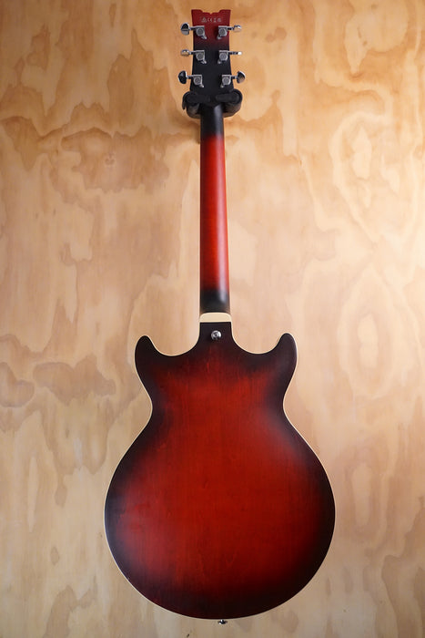 Ibanez AM53 SRF Sunburst Red Flat Semi-Hollow Electric Guitar, (Used)
