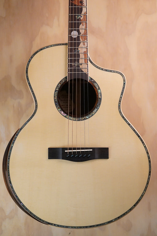 SQOE A9-SK Acoustic Guitar Natural Gloss, (Used) - Fair Deal Music