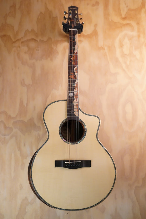 SQOE A9-SK Acoustic Guitar Natural Gloss, (Used)