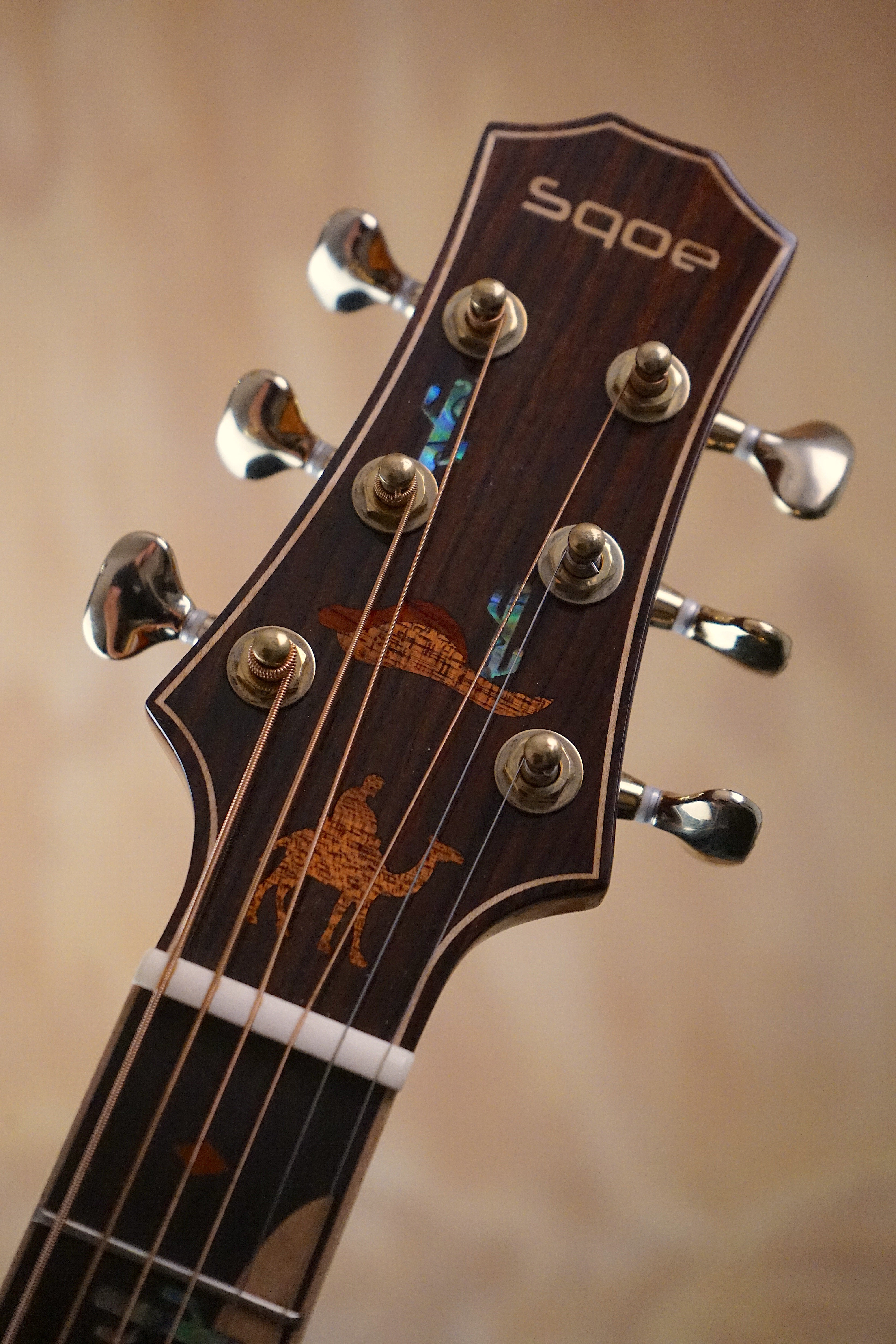 SQOE A9-SK Acoustic Guitar Natural Gloss, (Used) - Fair Deal Music