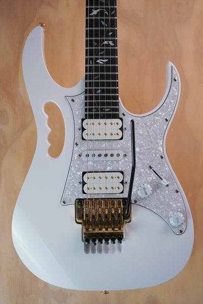 Ibanez JEM7VP Steve Vai Signature White Electric Guitar, (Used, Comm) - Fair Deal Music