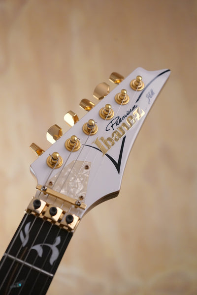 Ibanez JEM7VP Steve Vai Signature White Electric Guitar, (Used, Comm) - Fair Deal Music
