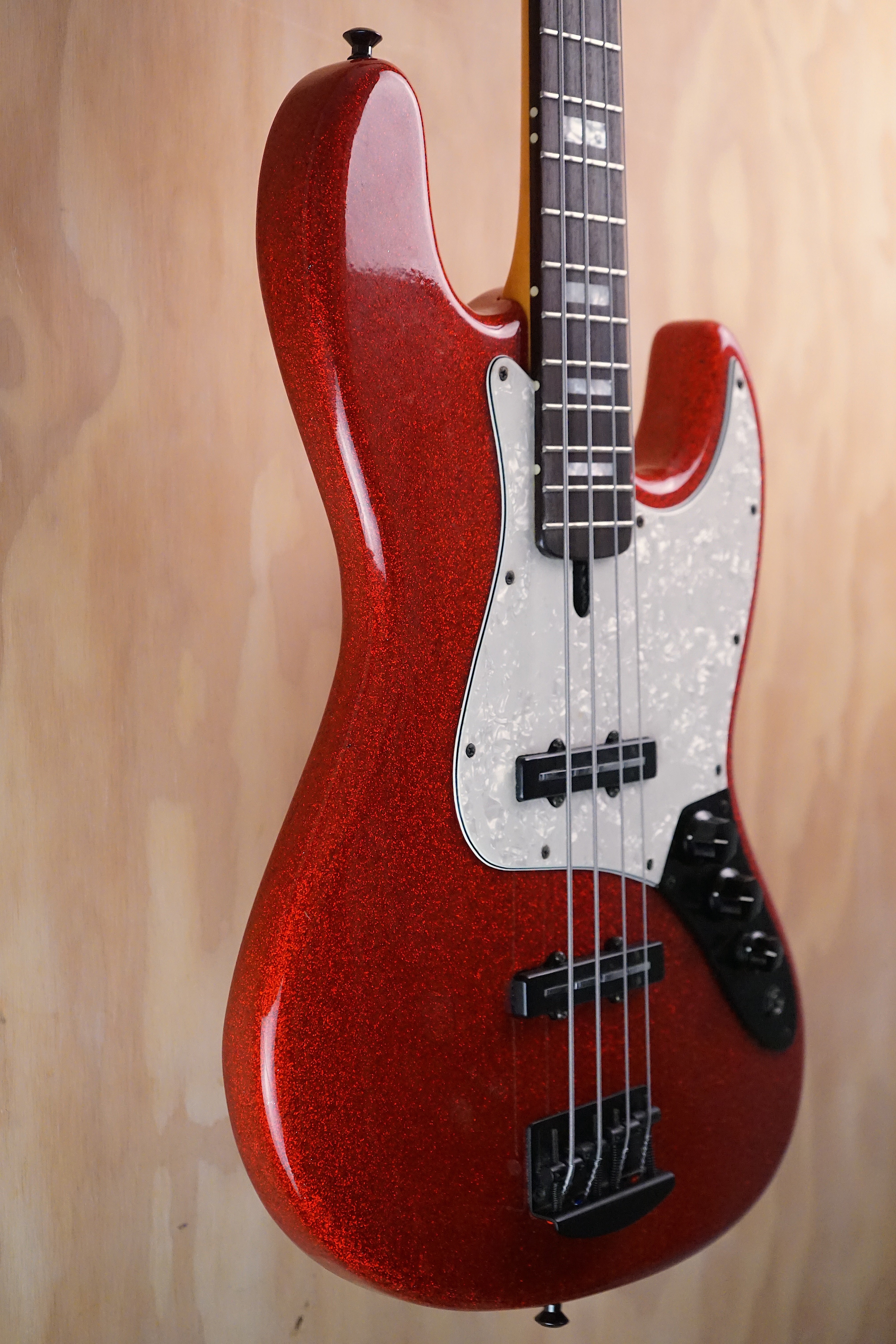 Maruszczyk Elwood 4p Red Sparkle 32" Scale Bass Guitar, (Used) - Fair Deal Music