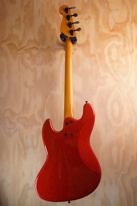 Maruszczyk Elwood 4p Red Sparkle 32" Scale Bass Guitar, (Used)