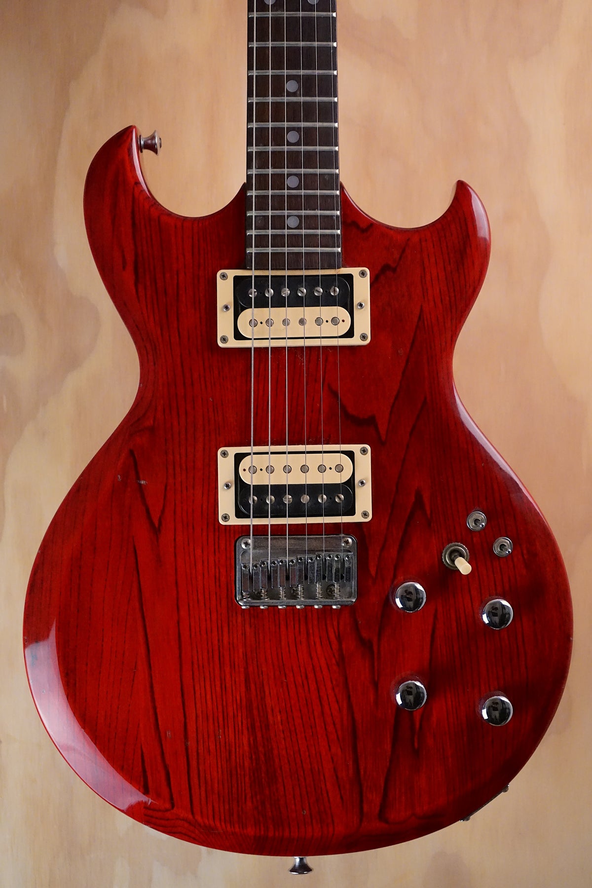 Aria Pro II Cardinal Series CS-350 Transparent Red Electric Guitar