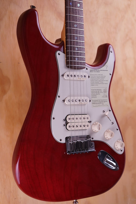 Fender American Deluxe Stratocaster, Trans Red, (Used) - Fair Deal Music