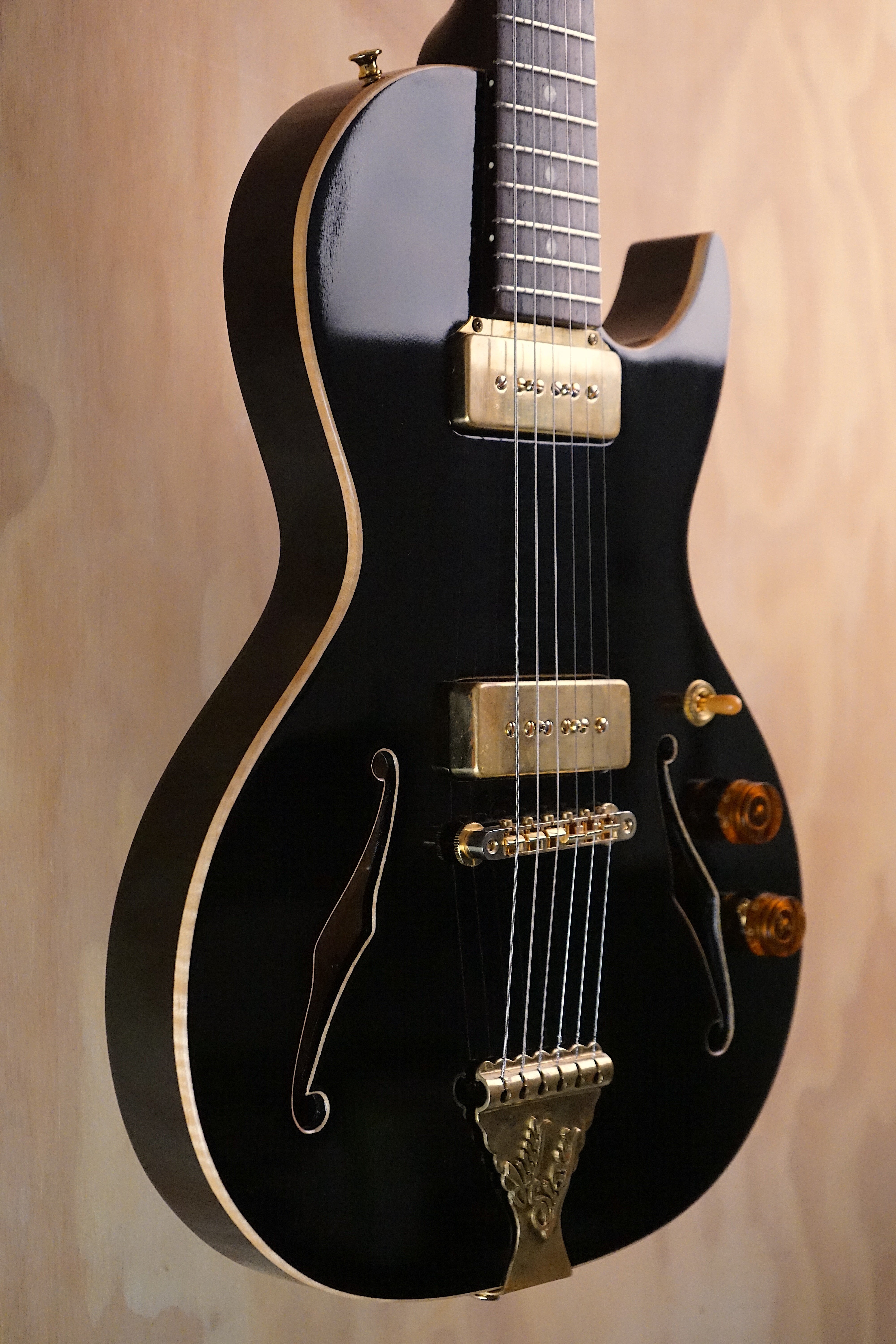 B&G Little Sister Private Build Black Cutaway Electric Guitar, (Used, Comm) - Fair Deal Music