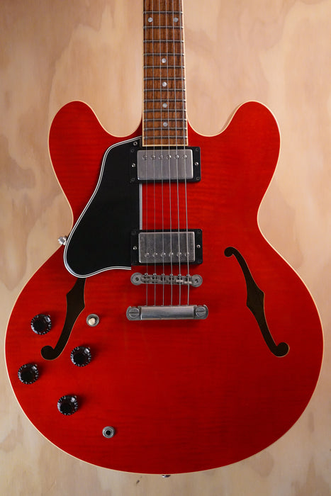 1999 Gibson Left-Handed ES-335 Cherry Semi-Hollow Electric Guitar, (Used, Comm)