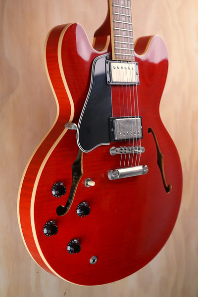 1999 Gibson Left-Handed ES-335 Cherry Semi-Hollow Electric Guitar, (Used, Comm) - Fair Deal Music