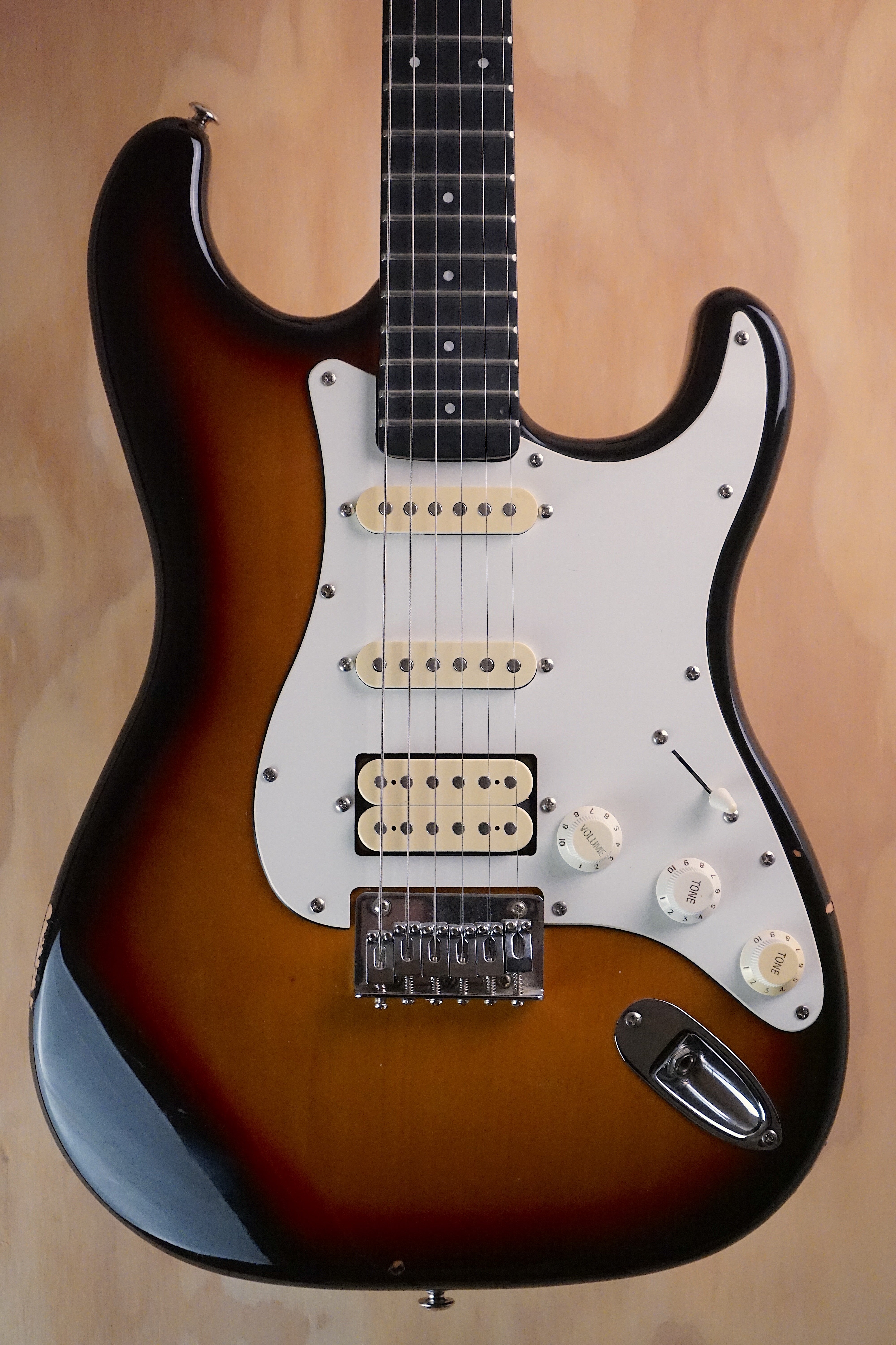 Fretlight Optek 400 Series HSS Sunburst Electric Guitar, (Used) - Fair Deal Music