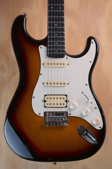 Fretlight Optek 400 Series HSS Sunburst Electric Guitar, (Used)