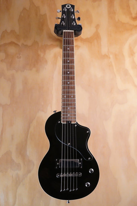 Blackstar Carry-On Travel Guitar ST Black with Blackstar Fly, (Used) - Fair Deal Music