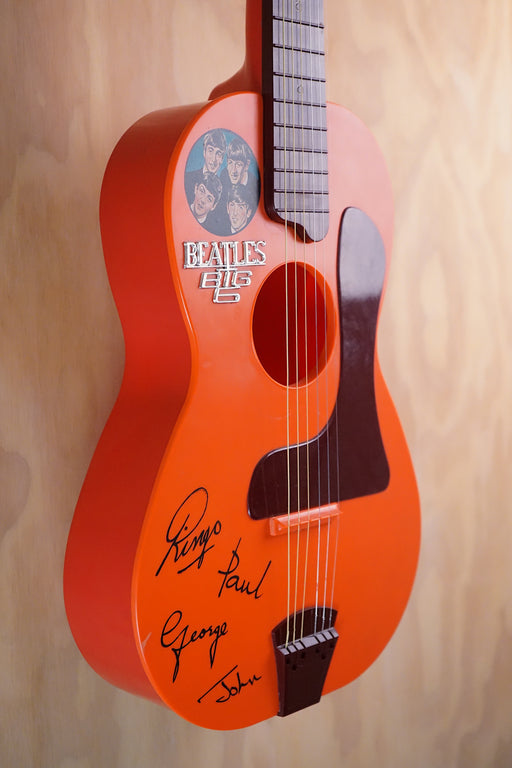 Selcol The Beatles 1964 Big 6 Plastic Toy Guitar with Original Box & Booklet, (Used) - Fair Deal Music